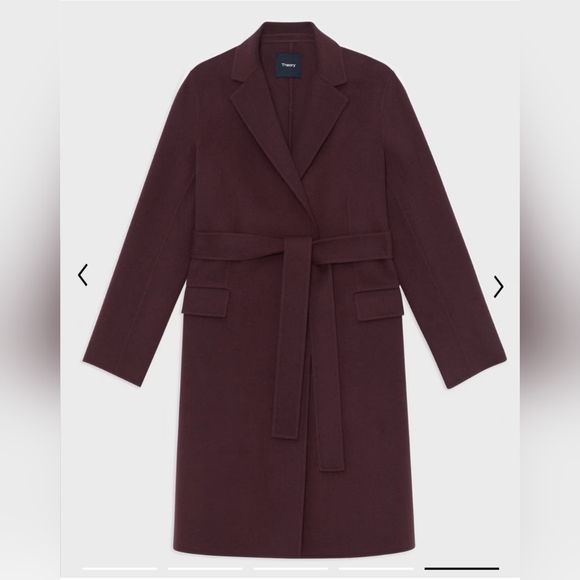 Theory Wrap Coat in Double-Face Wool-Cashmere, size S - Picture 5 of 14